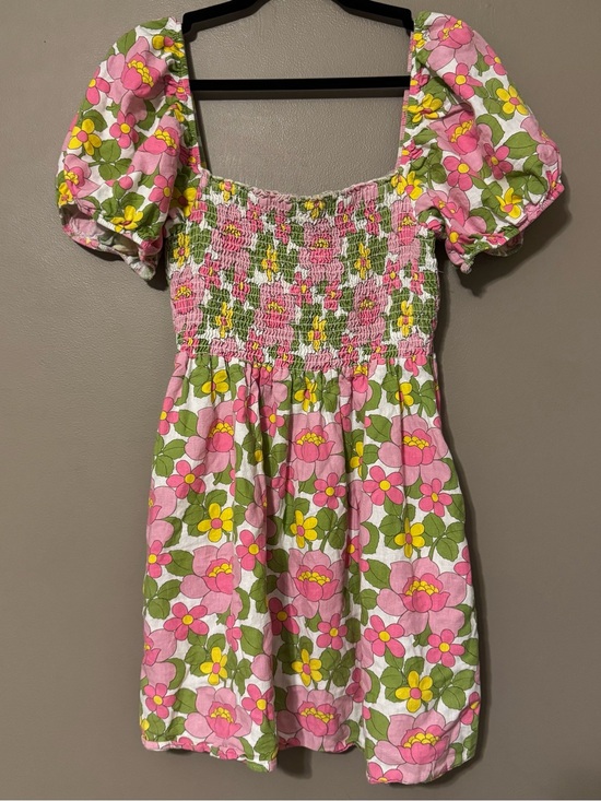 Show Me Your MuMu Dresses & Skirts - Show Me Your MuMu Bixby Mini Dress Chic Floral Puff Sleeve Smocked Sundress XL